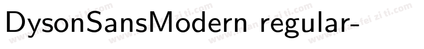 DysonSansModern regular字体转换